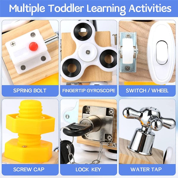 Avelena | Kinder sensorisches beschäftigungsbrett Reisespielzeug