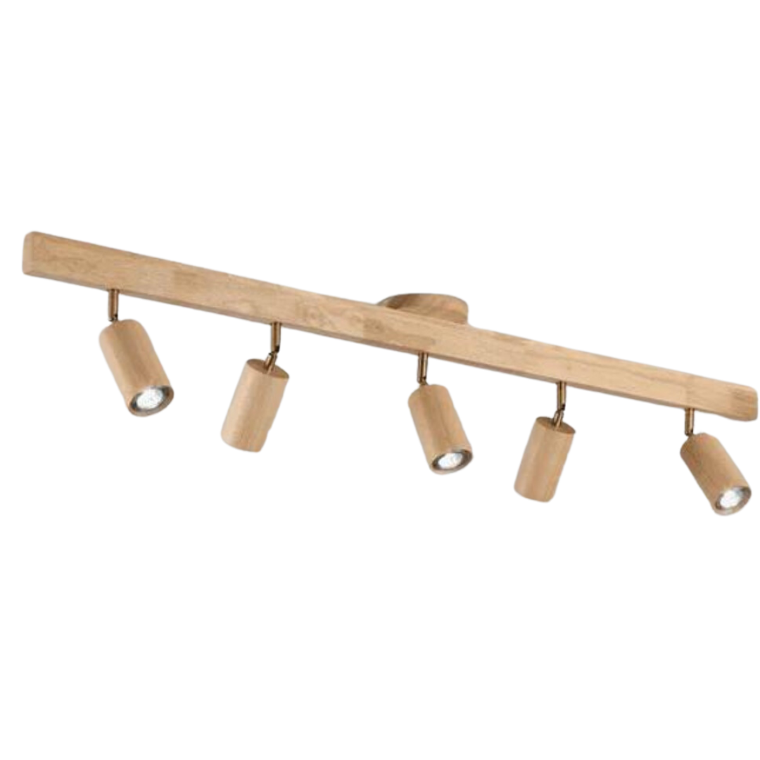 Avelena | EcoLux verstellbarer Holz-Deckenstrahler mit LED-Glühbirne enthalten