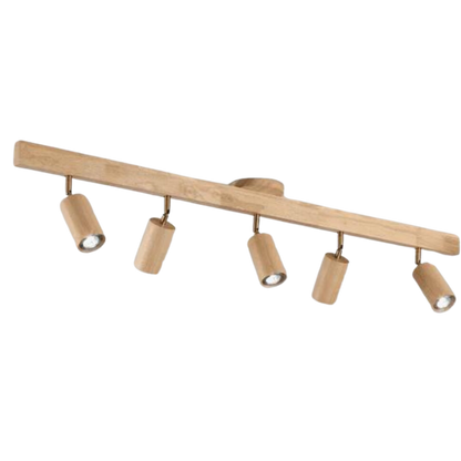 Avelena | EcoLux verstellbarer Holz-Deckenstrahler mit LED-Glühbirne enthalten