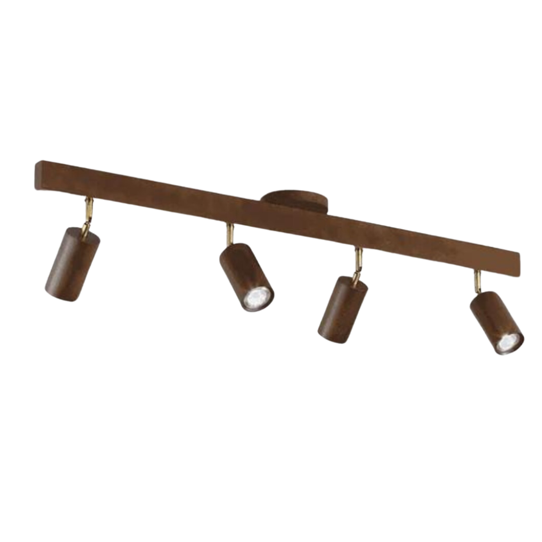 Avelena | EcoLux verstellbarer Holz-Deckenstrahler mit LED-Glühbirne enthalten