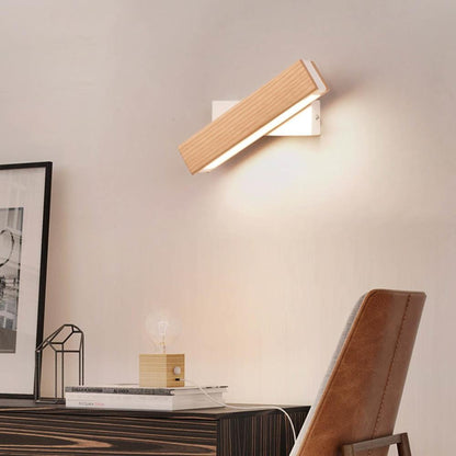 Avelena | Verstellbare Holz-LED-Wandlampe - Jasper