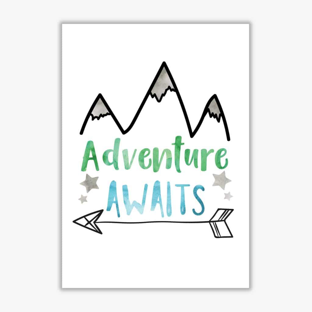 Avelena | Abenteuer warten Aquarell Modern Druck