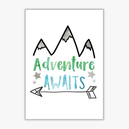 Avelena | Abenteuer warten Aquarell Modern Druck