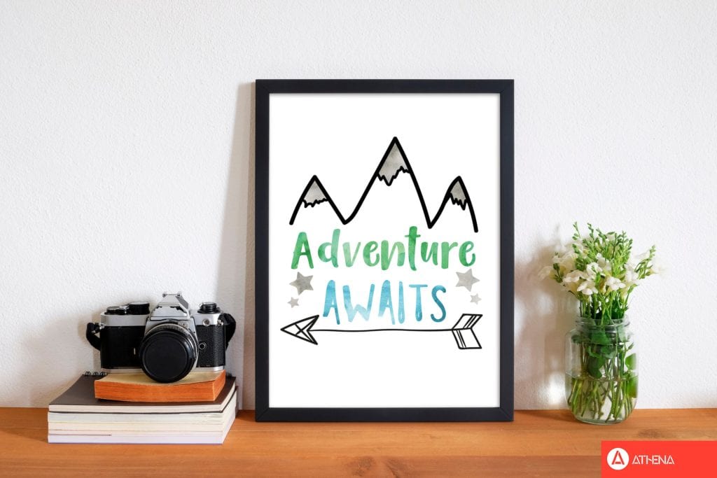 Avelena | Abenteuer warten Aquarell Modern Druck