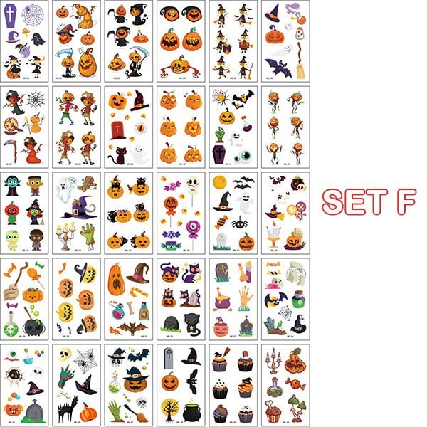 Avelena | Temporäre Tattoos Halloween | Tag der Toten Motiv | Wasserdicht & Hautfreundlich