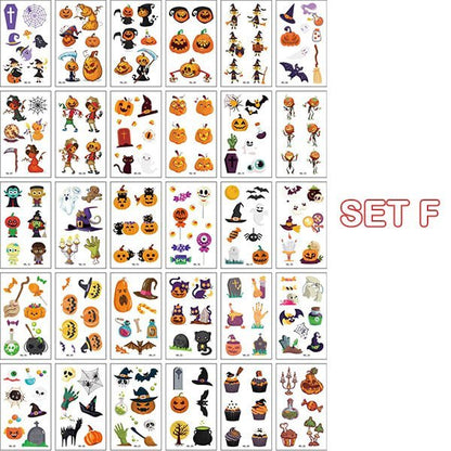 Avelena | Temporäre Tattoos Halloween | Tag der Toten Motiv | Wasserdicht & Hautfreundlich