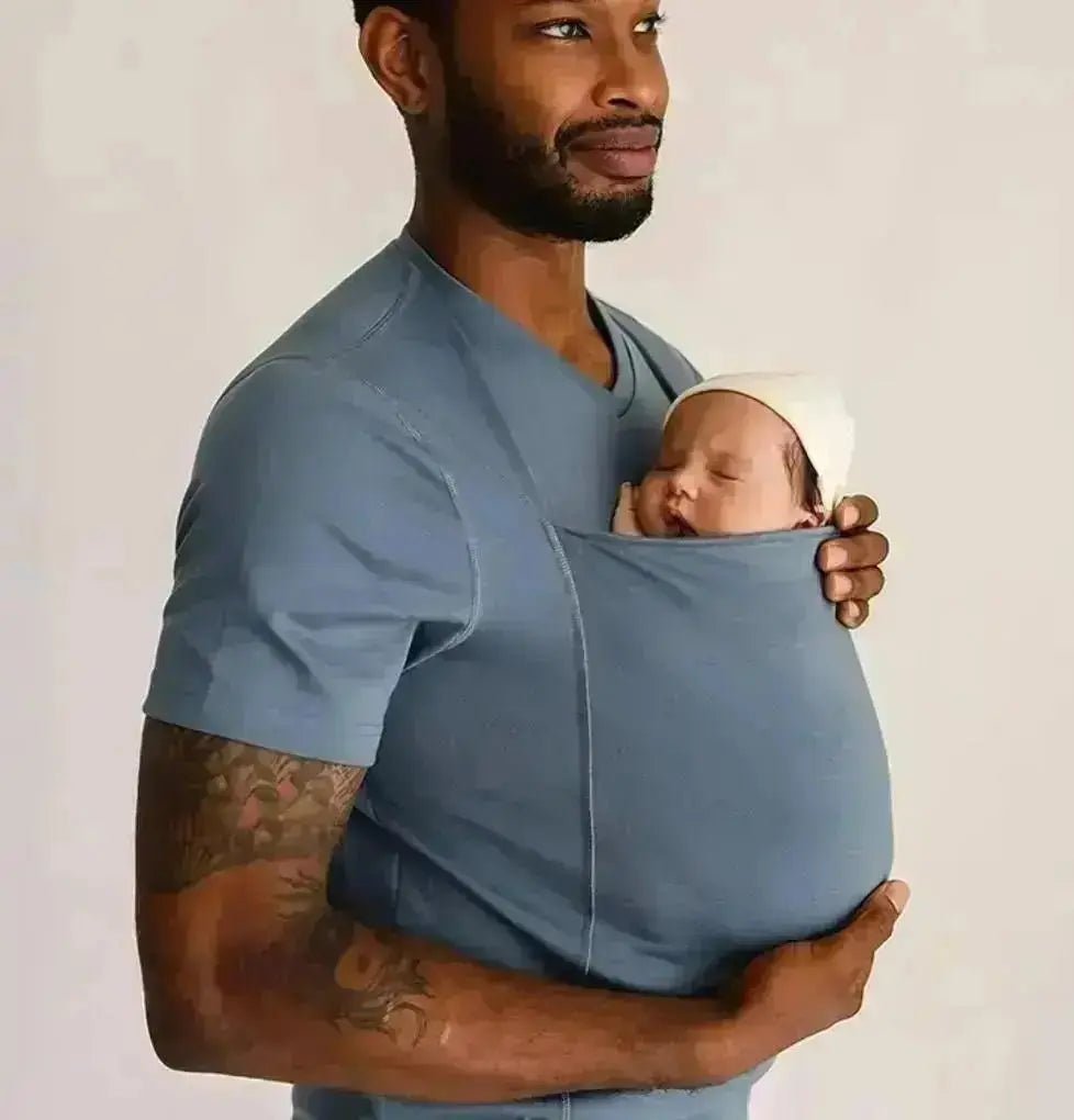 Avelena | Vielseitige Babytrage für Neugeborene und Kleinkinder und Baby T Shirt Halter