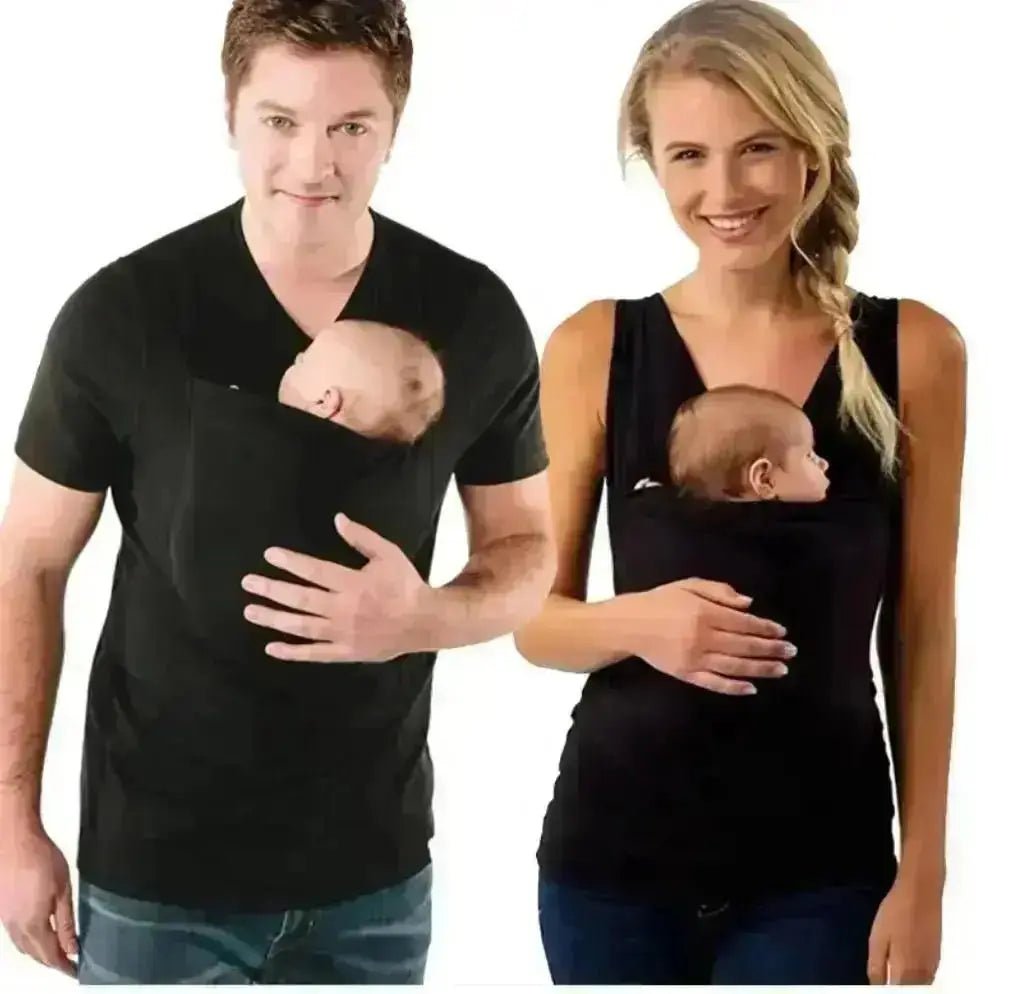 Avelena | Vielseitige Babytrage für Neugeborene und Kleinkinder und Baby T Shirt Halter