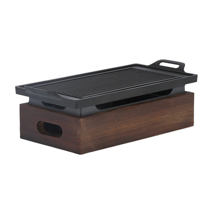 Avelena | Aluminium Multifunktionale Rauchfreie Platte Antihaft BBQ Platte Grillpfanne