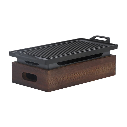 Avelena | Aluminium Multifunktionale Rauchfreie Platte Antihaft BBQ Platte Grillpfanne