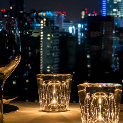 Avelena | Lampe - Luxus Diamant Kristall LED Wiederaufladbare Tischlampe