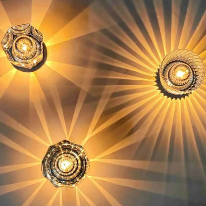 Avelena | Lampe - Luxus Diamant Kristall LED Wiederaufladbare Tischlampe