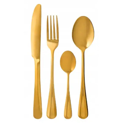 Avelena | Ambition Enna Gold Besteckset 24 Teile für 6 Personen, Goldfarben