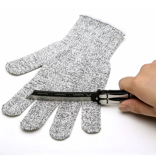 Avelena | Anti-Schnitt Handschuhe 5 Grad Sicherheit Schnittfest Stichfest Edelstahl