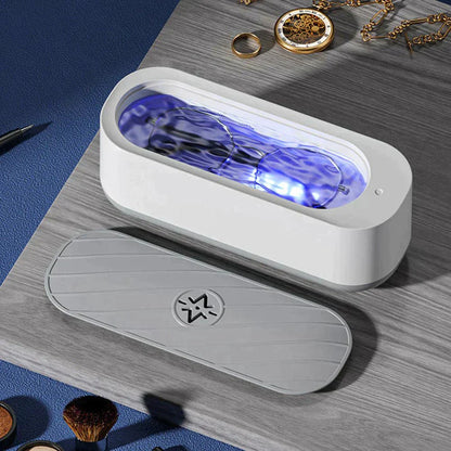 Avelena | Aquagleam Ultraschallreiniger für Schmuck, Brillen und Werkzeuge Kraftvolle Tiefenreinigung mit Led-Display