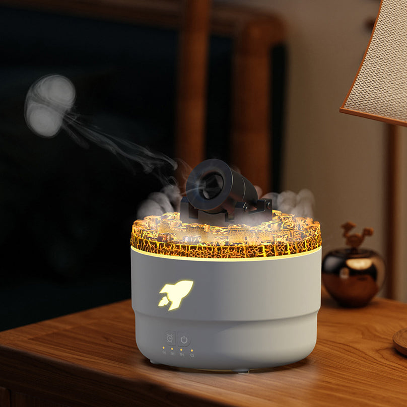 Avelena | Aroma-Diffusor und Luftbefeuchter mit Nachttischlampe - LavaGlow