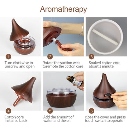 Avelena | Aroma Diffuser mit Luftbefeuchter und LED-Beleuchtung - AromaGlow