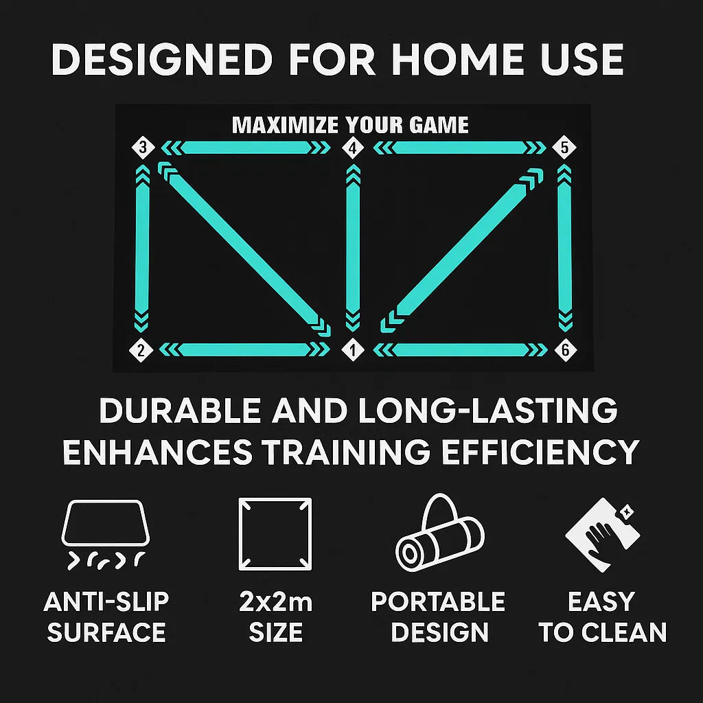 Avelena | Fußball Pro Trainingsmatte | Koordination & Dribbling | 90x60 cm