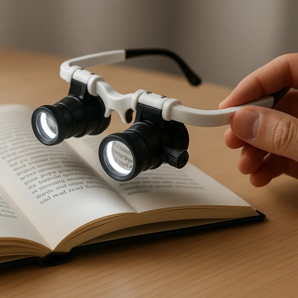 Avelena | Celestara™ | LED-beleuchtete Präzisionslupe mit einstellbarer Helligkeit | Ideal zum Lesen, für Hobbys und detaillierte Arbeiten