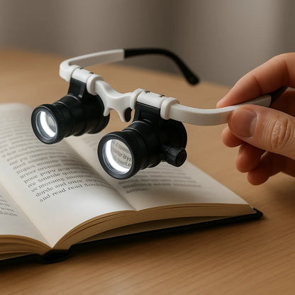 Avelena | Celestara™ | LED-beleuchtete Präzisionslupe mit einstellbarer Helligkeit | Ideal zum Lesen, für Hobbys und detaillierte Arbeiten