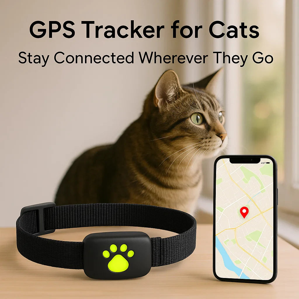 Avelena | #1 Finde GPS Katzen Tracker mit Echtzeit-Standort, wasserdichtem Design und Aktivitätsüberwachung für Sicherheit und Tracking von Haustieren