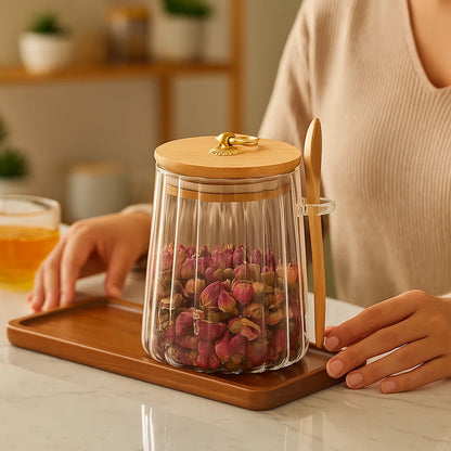 Avelena | Verschließbares Aufbewahrungsglas - Luftdicht und Feuchtigkeitsbeständig