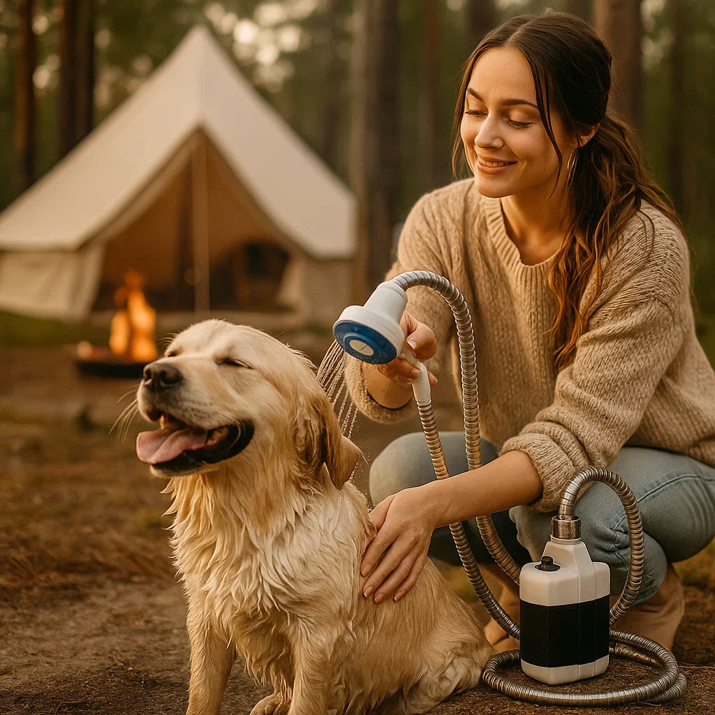Avelena | Tragbare USB-Campingdusche für den Außenbereich