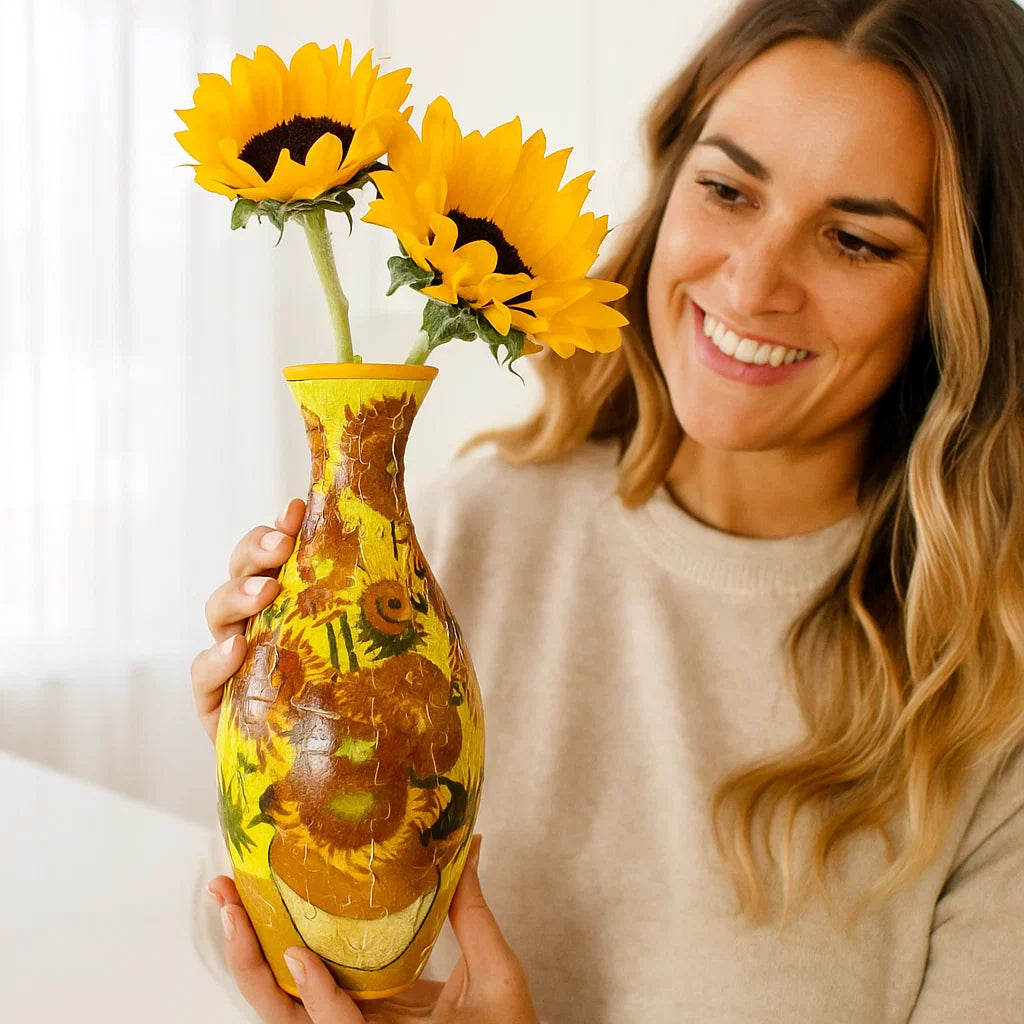 Avelena | Edle 3D Puzzle Vase - Verwendbar für echte Blumen