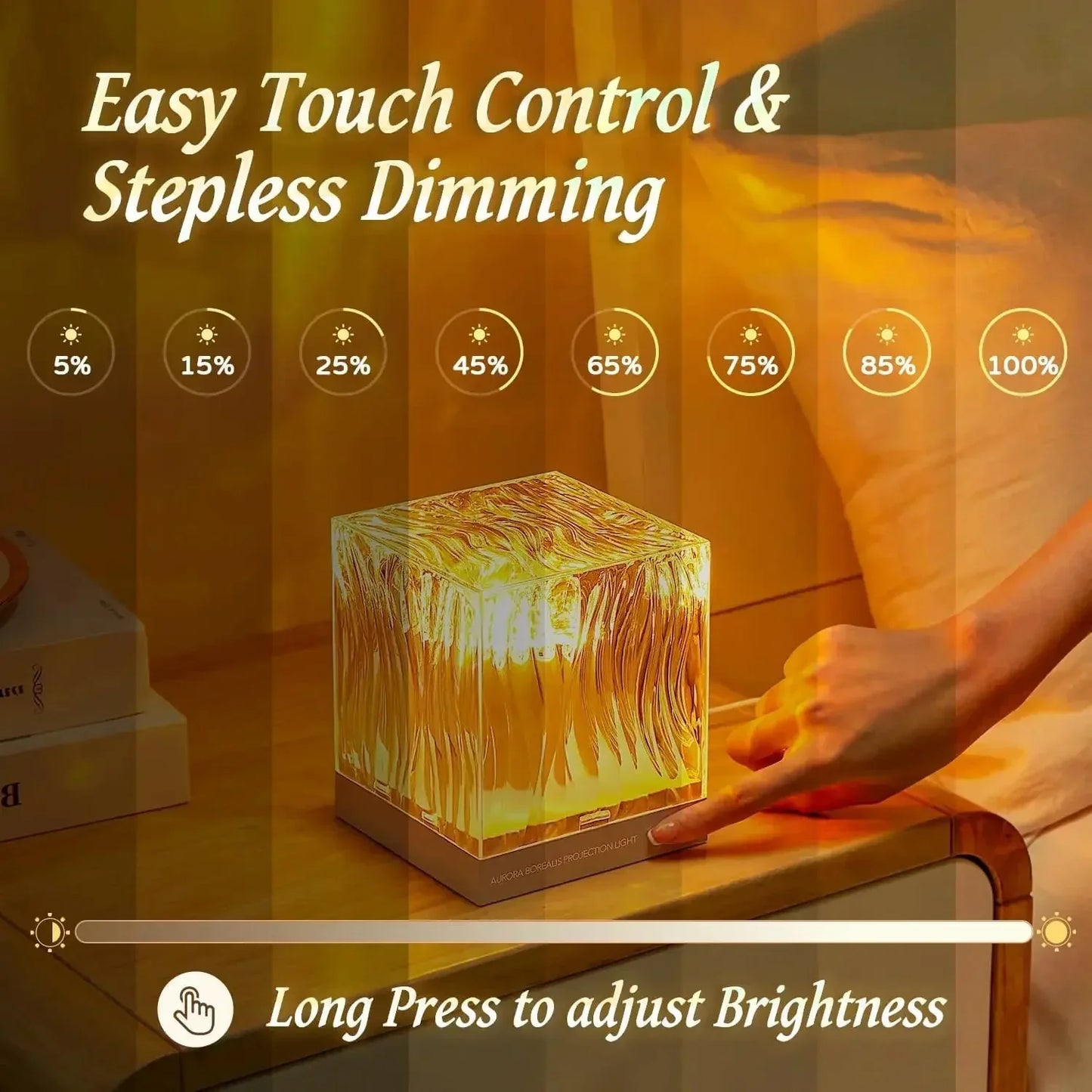 Avelena | Aurora Wasserwellenprojektor Nachtlicht