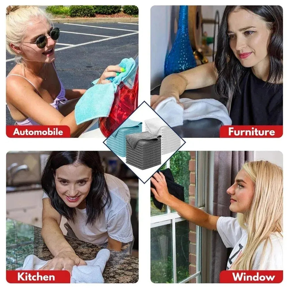 Avelena | Auto Mikrofasertuch Set (10 Stück) - UltraClean