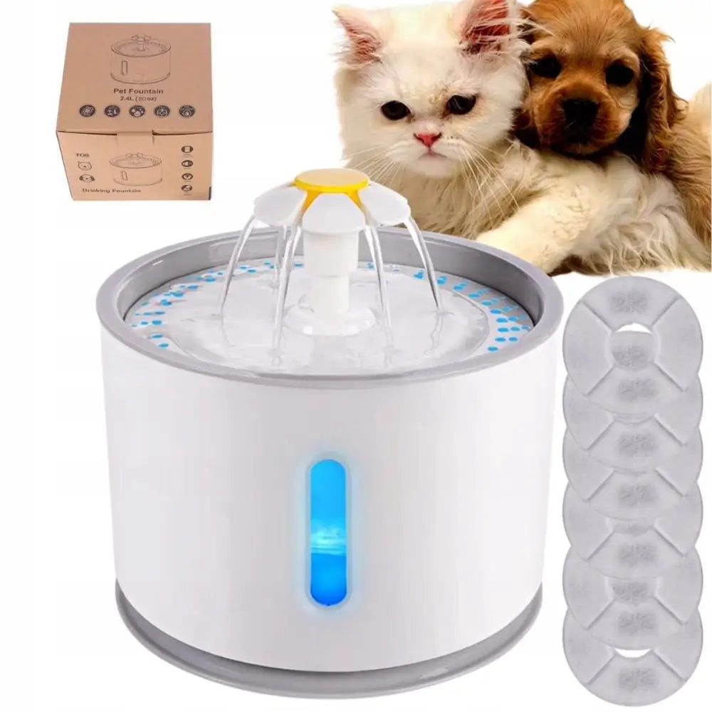 Avelena | Automatischer Trinkbrunnen für Katze und Hund mit Led-Schüssel