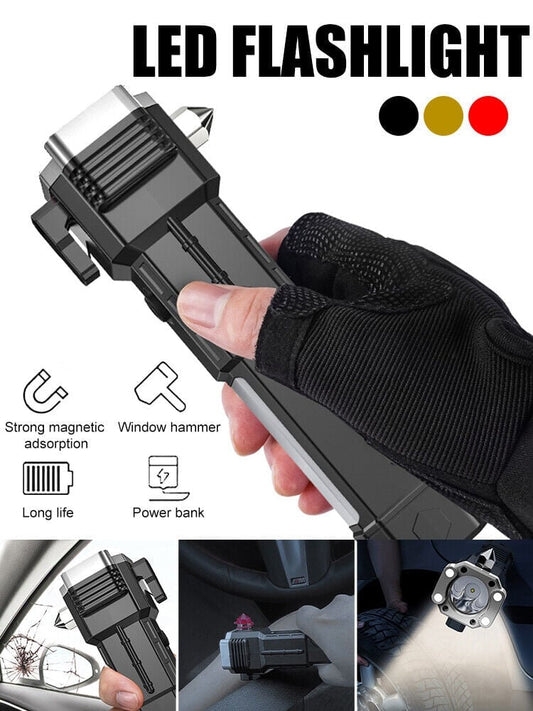Avelena | Super Helle Wiederaufladbare LED Handheld Taschenlampe Tragbare Spotlight 4 Modi Neu