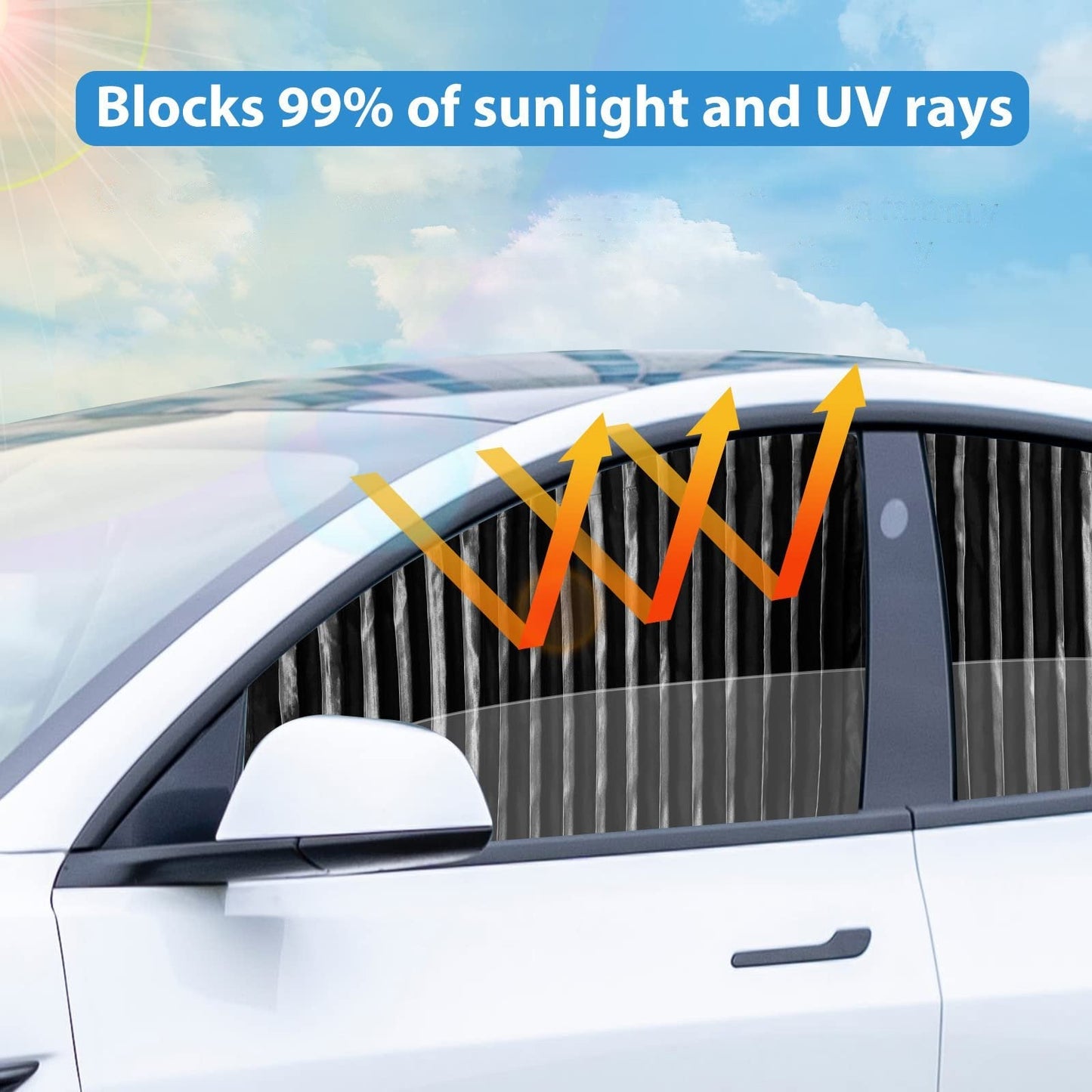 Avelena | Universelle Passform Magnetische Auto-Seitenfenster Privatsphäre Sonnenblende