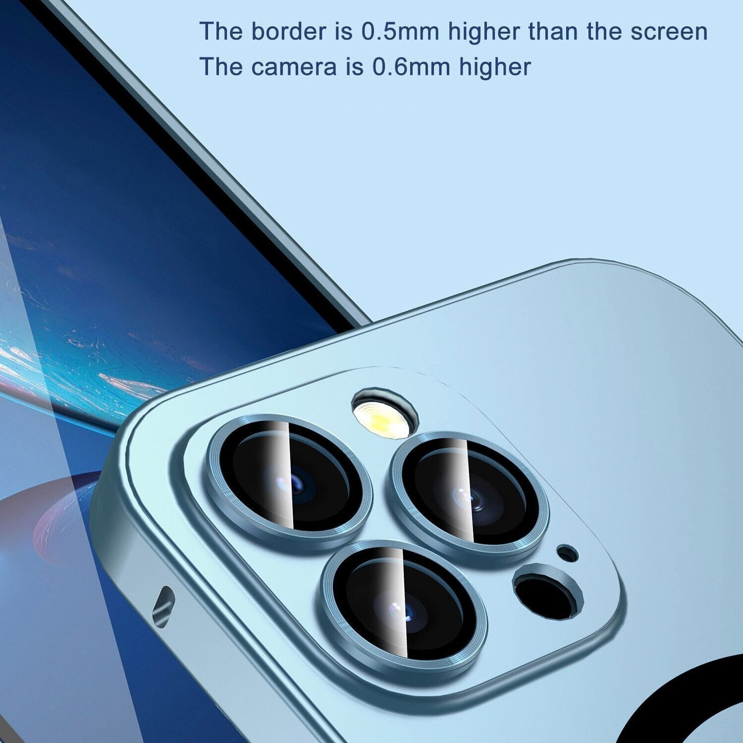 Avelena | Lade Aluminium Metall bumper matt Hülle für Iphone