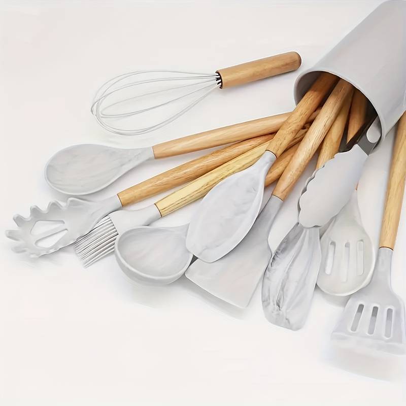 Avelena | Luxux Silikon Küchenhelfer Set (12-Teilig)