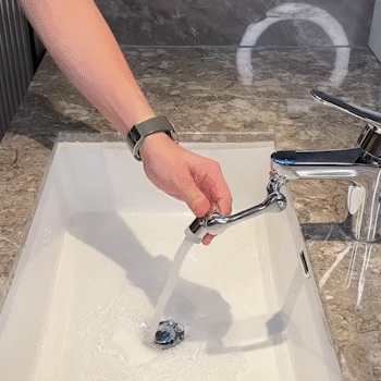 Avelena | SplashTurn - 1080° Drehbarer Wasserhahn mit Spritzwasserschutz