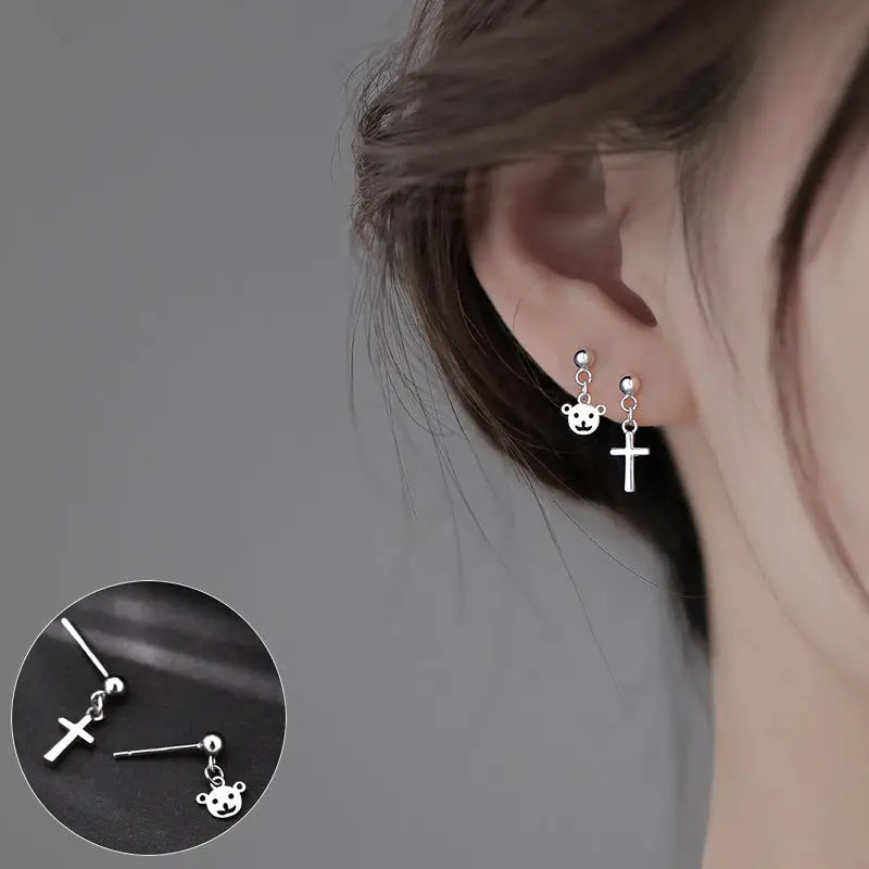 Avelena | 925 Silber Lava Stud Ohrringe: Ausdrucksvolle Persönlichkeit Schmuck