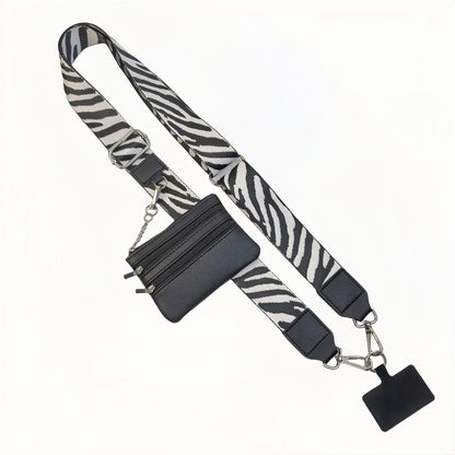 Avelena | Verstellbarer Telefon Lanyard Crossbody Gurt mit Geldbörse