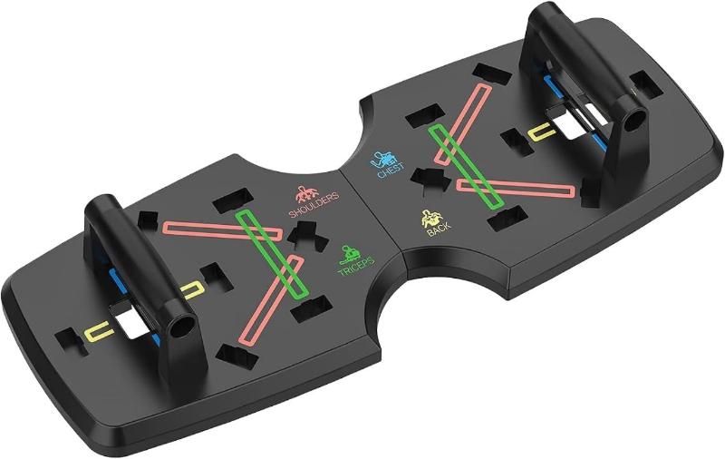Avelena | 10-In-1 Tragbarer Push Up Tisch Mit Klappbaren Push Up Stangen Für Krafttraining