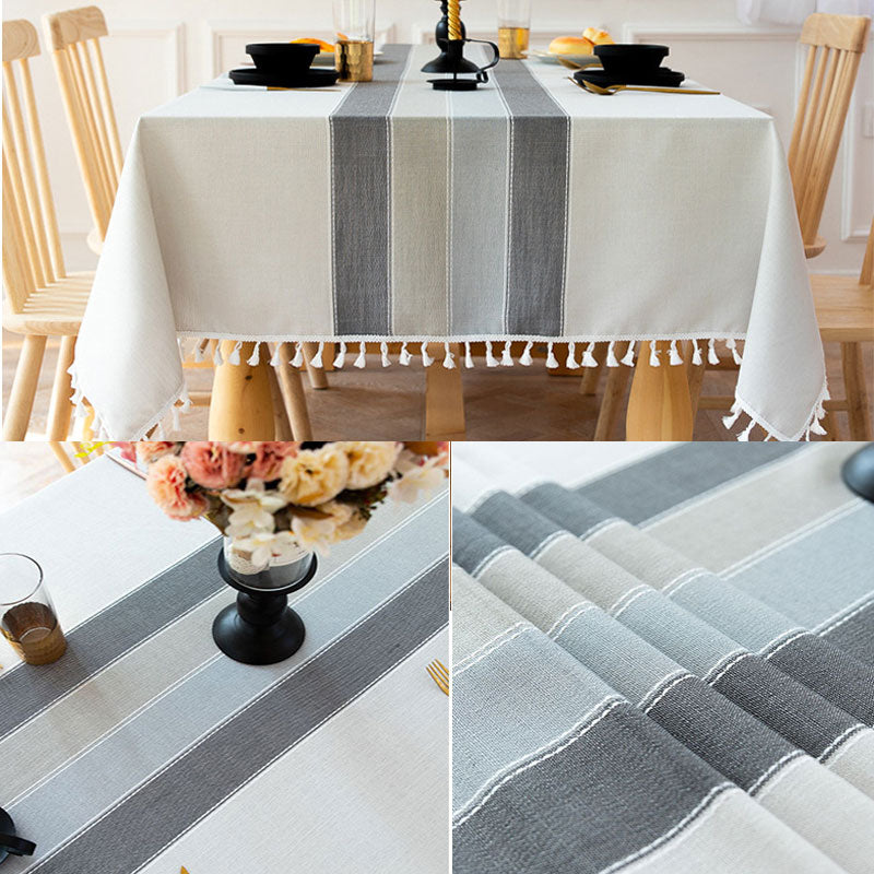 Avelena | Wasserdicht Ölbeständig Rechteckige Tischdecke Baumwolle Leinen Faltenresistente Tischdecke für Küche Esszimmer Buffet Party