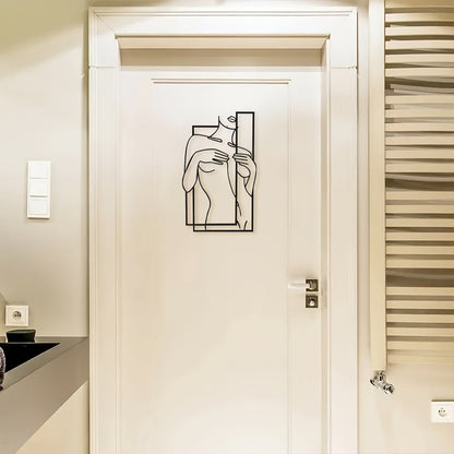 Avelena | LineaArt Metall Wanddekoration - Moderne Minimalistische Wandkunst für Schlafzimmer