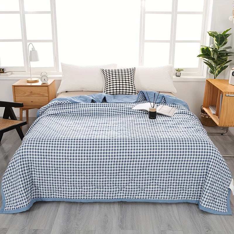 Avelena | Elegante Preppy Karomuster Sommerdecke für Kalte Nächte