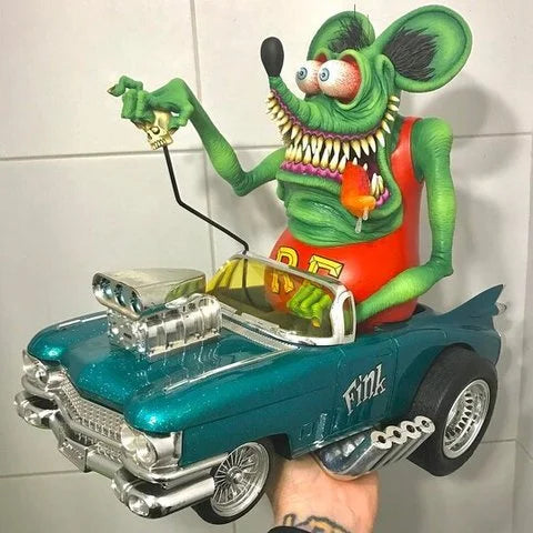 Avelena | Rat Fink Sammelmodell Spielzeug Halloween Dekoration