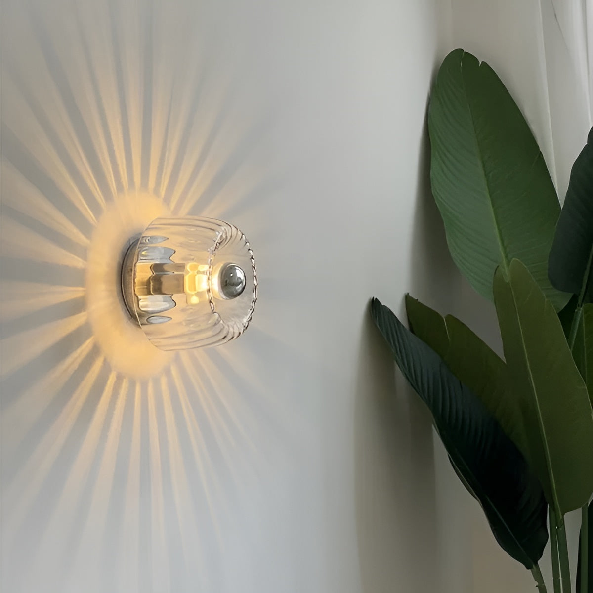 Avelena | Scandielegance Wandlampe Moderne Glasbeleuchtung mit Bauhaus Charme