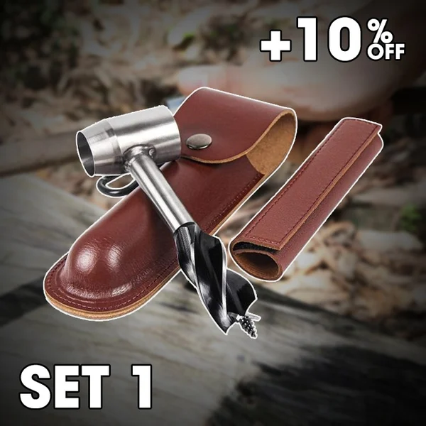 Avelena | Bushcraft Auger – Bushcraft Handbohrer-Schlüssel