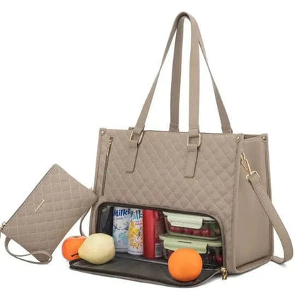 Avelena | Bagsball 2-in-1 – Stilvolle Tasche mit isoliertem Lunchfach