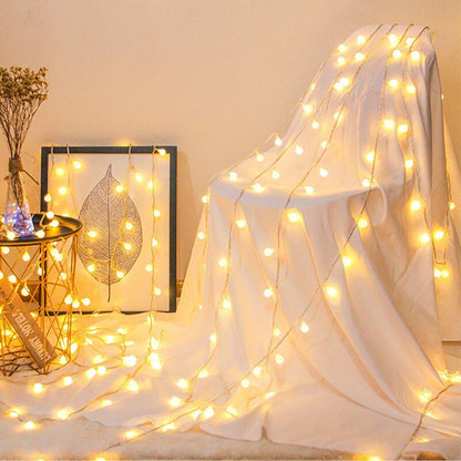 Avelena | Ball Globe Lichterkette USB / Batteriebetrieben