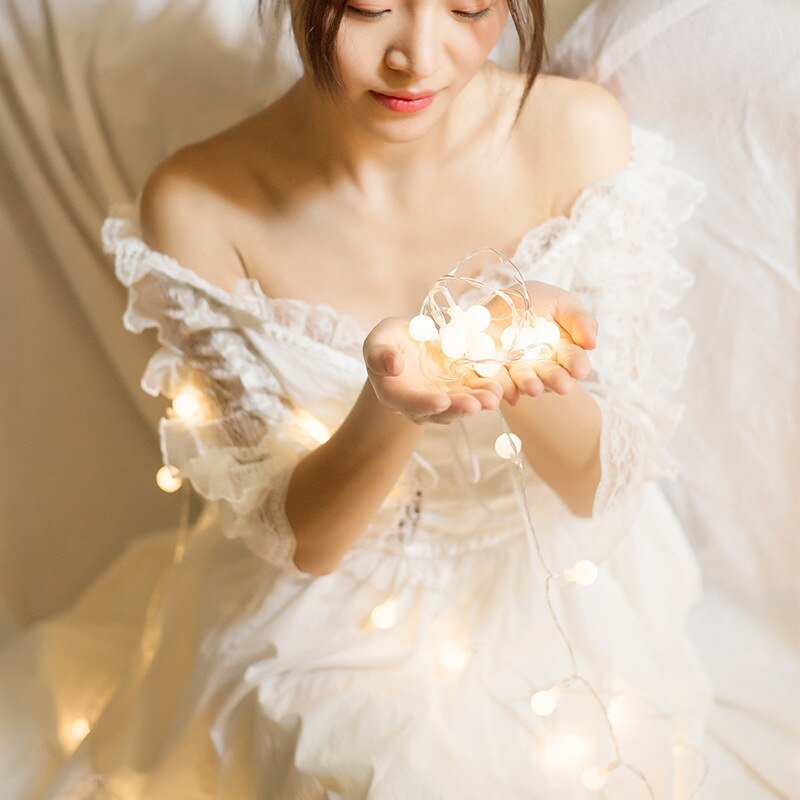 Avelena | Ball Globe Lichterkette USB / Batteriebetrieben