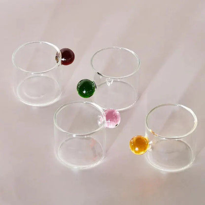 Avelena | Behandelte Espresso -Glasbecher -Set Von 2