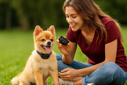 Avelena | BarkLess Nano – Sanfter Anti-Bellhalsband für Welpen & kleine Hunde